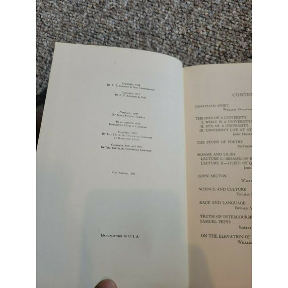 The Harvard Classics Thackeray, Newman, Ruskin, Huxley, Thoreau, and others 1938 - Picture 7 of 11